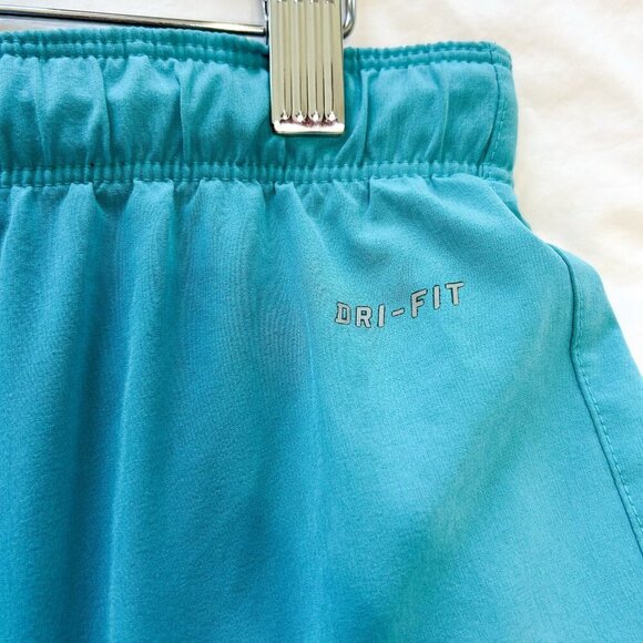 Nike Dri-FIT Tempo Running Shorts Women’s Small Aqua Blue Activewear - Picture 5 of 5